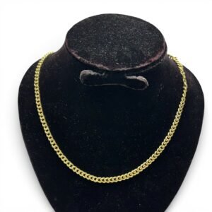 Herenketting cubaanse schakel 18k